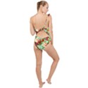 Fruit Blossom Frilly One Shoulder Swimsuit View2