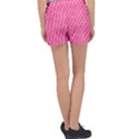 Knitted Wool Bright Pink Women s Velour Lounge Shorts View2