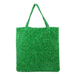 Green Glitter Grocery Tote Bag by snowwhitegirl