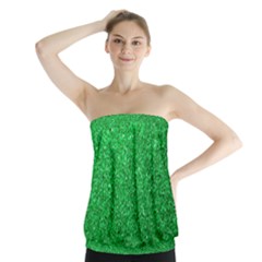 Green Glitter Strapless Top by snowwhitegirl