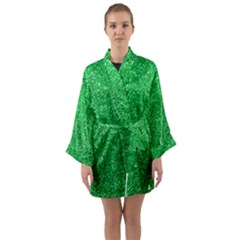 Green Glitter Long Sleeve Kimono Robe by snowwhitegirl