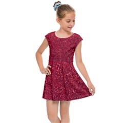 Red  Glitter Kids Cap Sleeve Dress by snowwhitegirl