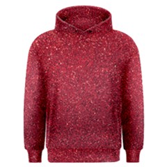 Red  Glitter Men s Overhead Hoodie by snowwhitegirl