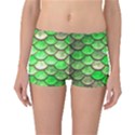 Green Mermaid Scale Reversible Boyleg Bikini Bottoms View3