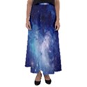 Nebula Blue Flared Maxi Skirt View1