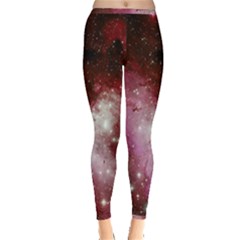 Nebula Red Inside Out Leggings by snowwhitegirl