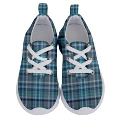 Teal Plaid Running Shoes by snowwhitegirl