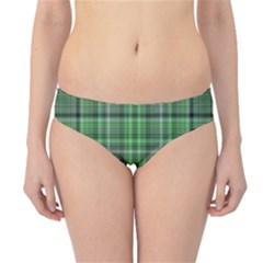 Green Plaid Hipster Bikini Bottoms by snowwhitegirl