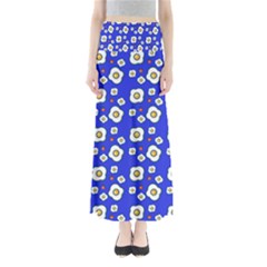 Eggs Blue Full Length Maxi Skirt by snowwhitegirl