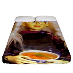 Eating Lunch Fitted Sheet (king Size) by snowwhitegirl