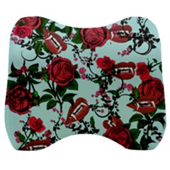 Light Blue Rose Vampire Velour Head Support Cushion by snowwhitegirl