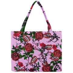 Pink Rose Vampire Mini Tote Bag by snowwhitegirl