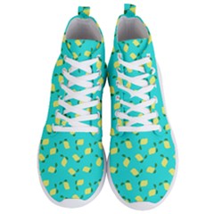 Lemons Blue Men s Lightweight High Top Sneakers by snowwhitegirl