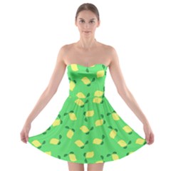 Lemons Green Strapless Bra Top Dress by snowwhitegirl