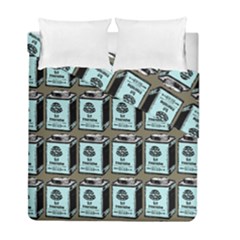 Vintage Can Duvet Cover Double Side (full/ Double Size) by snowwhitegirl