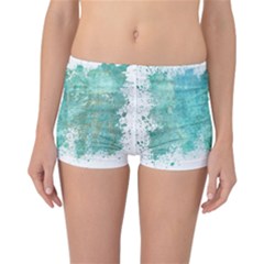 Splash Teal Reversible Boyleg Bikini Bottoms by vintage2030