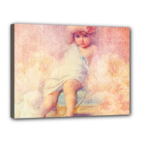 Baby In Clouds Canvas 16  X 12  (stretched) by vintage2030