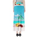 Red Chili Peppers On The Beach Full Length Maxi Skirt View2