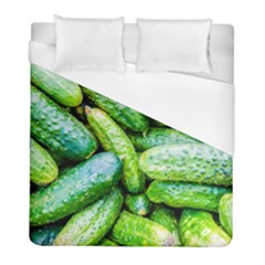 Pile Of Green Cucumbers Duvet Cover (full/ Double Size) by FunnyCow