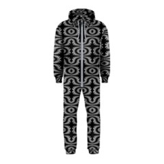 Monochrome Centipede Arabesque Hooded Jumpsuit (kids) by linceazul
