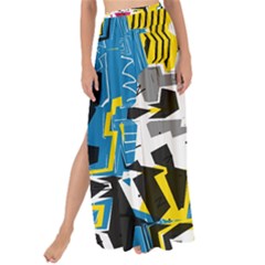 Distorted Shapes                                          Maxi Chiffon Tie-up Sarong by LalyLauraFLM