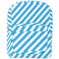 Oktoberfest Bavarian Blue And White Candy Cane Stripes Full Print Backpack by PodArtist