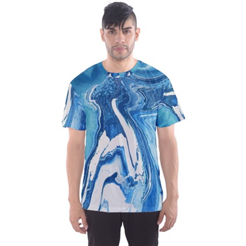 Tsunami Men s Sports Mesh Tee by WILLBIRDWELL