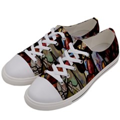 Tiffany Window Colorful Pattern Women s Low Top Canvas Sneakers by Sapixe