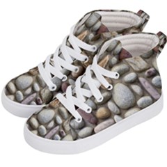 The Stones Facade Wall Building Kid s Hi-top Skate Sneakers by Sapixe