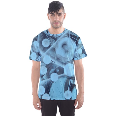 Atomic Blue Men s Sports Mesh Tee by WILLBIRDWELL
