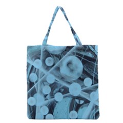 Atomic Blue Grocery Tote Bag by WILLBIRDWELL