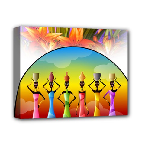 African American Women Deluxe Canvas 14  X 11  (stretched) by AlteredStates