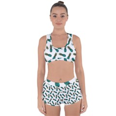 Pinapples Teal Racerback Boyleg Bikini Set by snowwhitegirl