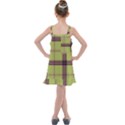 Avocado Green Plaid Kids  Overall Dress View2