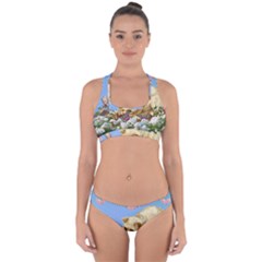 Cat And Butterflies Cross Back Hipster Bikini Set by snowwhitegirl