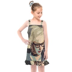 Girl Thinking Kids  Overall Dress by snowwhitegirl