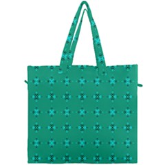 Modern Bold Geometric Green Circles Sm Canvas Travel Bag by BrightVibesDesign