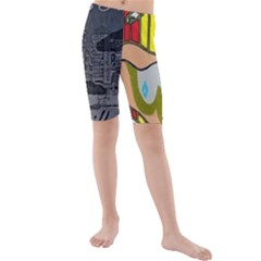 2451 Trill Cover Final Kids  Mid Length Swim Shorts by RWTFSWIMWEAR