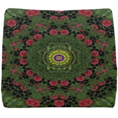 Sunshine Mandala In Rose Heaven Seat Cushion by pepitasart