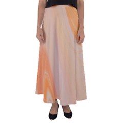 Orange 2 Flared Maxi Skirt by WILLBIRDWELL