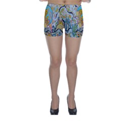 Supersonic Volcanic Moonship Skinny Shorts by chellerayartisans