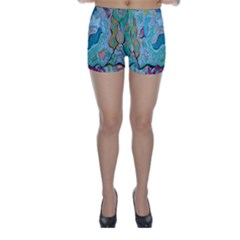 Mystic Mermaid Skinny Shorts by chellerayartisans