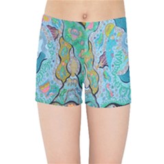 Mystic Mermaid Kids Sports Shorts by chellerayartisans