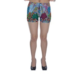 Supersonic Volcano Wizard Skinny Shorts by chellerayartisans