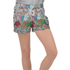 Supersonic Volcano Wizard Women s Velour Lounge Shorts by chellerayartisans