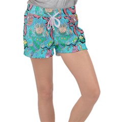 Mesmerizing Mermaid Women s Velour Lounge Shorts by chellerayartisans