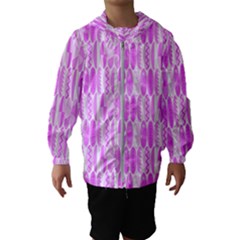 Bright Pink Colored Waikiki Surfboards  Hooded Windbreaker (kids) by PodArtist