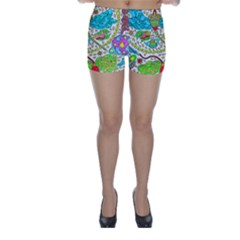 Cosmic Dragonflies Skinny Shorts by chellerayartisans