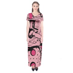 Working Woman Short Sleeve Maxi Dress by snowwhitegirl