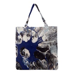 Black And Blue Grocery Tote Bag by WILLBIRDWELL